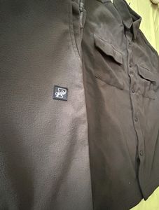 KHAKI POLAR FLEECE SHACKET COORD