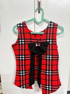Red Bow Top🤩🫶🏻