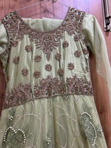 Elegant Green Embroidered Kurta Set