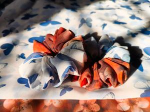 Printed Scrunchie Combo