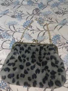Leopard Print Clutch