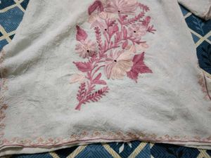 white embroidery top