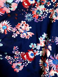Floral Navy Fit &amp; Flare Dress