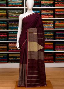 Elegant Maroon Saree