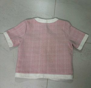 Pink tweed co-ord set!!