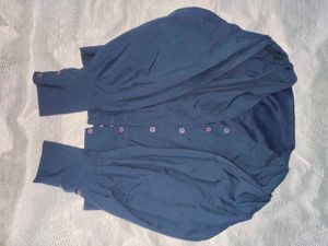 Chic Navy Blue Blouse