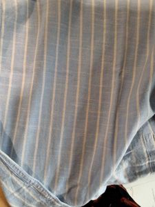 Trending Blue Shirt With White Stripes