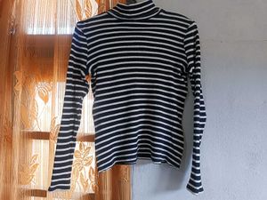 Turtle Neck Stripped Shirt