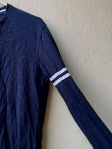 Black mens Striped T-Shirt