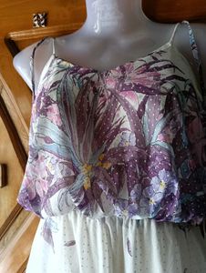 Floral Print Spaghetti Strap Dress