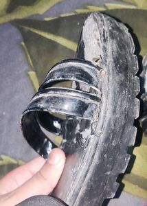 Used Black Sandals