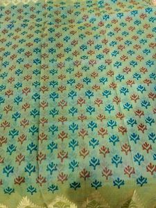 Multicolour Print Cotton Saree