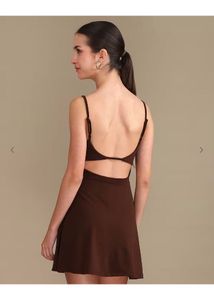 Brown Mini Dress🌸🌸🌼