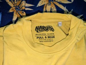 Yellow &#39;Peace&#39; Graphic Tee
