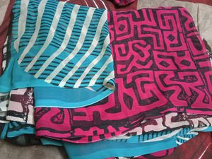 Beautiful Three Colour Saree