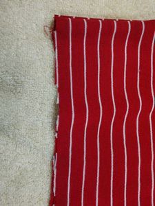Red &amp; White Striped Crop Top
