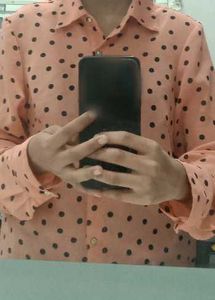 Pink Polka Dot Shirt