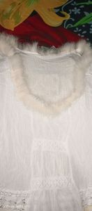 Women&#39;s flared fur top