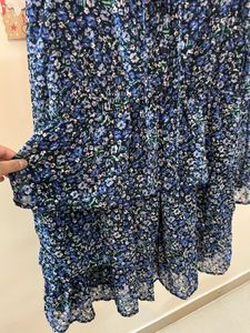 Blue Floral Dress - Zudio