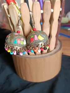 Boho Colorful Bead Dangle Earrings