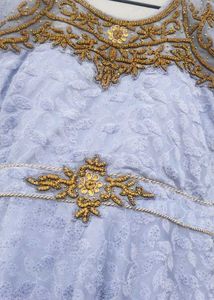 Elegant Lavender Ethnic Gown