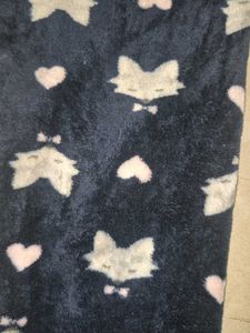 Cute Pajama Set Kitty-Furr Pants &amp; Pink Bralette