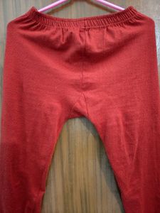 Woollen Red Kurta Set