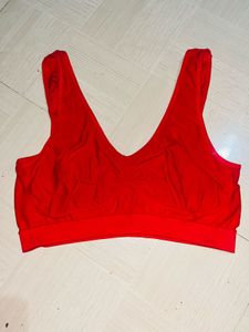 Red Sports Bra