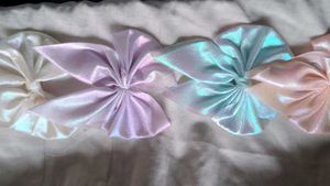 Shiny Bow Hair Ties ( Set Of 4 )