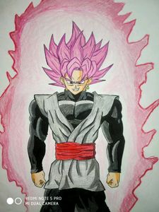 Anime Draw Of Goku Black