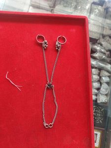 925 Silver Oxidised Hand Bracelet(Hathfull 21 Gram