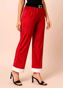 Red Velvet Santa Pants