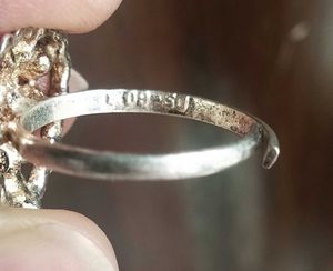 Pure Silver Toe Rings with Stones