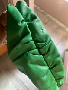 ZARA Green Hobo Bag With Metal Strap
