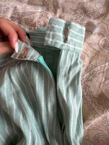 URSA Striped Button-Down Top And Pants
