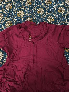 Maroon Tunic Top