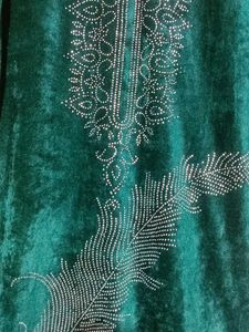 Elegant velvet Green Kurta