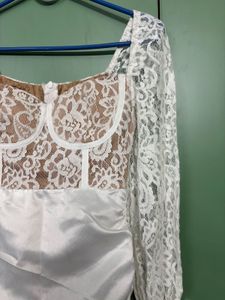 Corset Style White Bodycon Dress