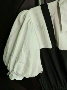 Black Jumper Dress with Blouse