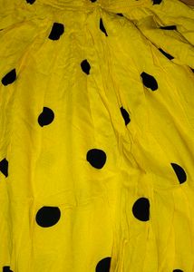 Yellow Polka Dot Top