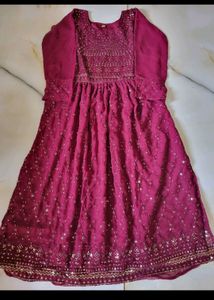 Nyra Cut Sequence Work Kurti &amp; Palazzo