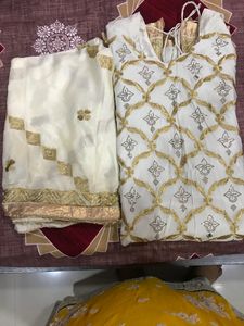 Full Zari Work Dupatta And Kurti