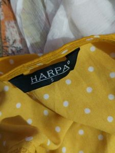 Polka Dot Harpa Wrap Top