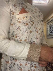 Men&#39;s Floral Print Kurta