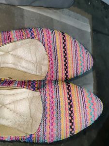 Colorful Embroidered Ballet Flats