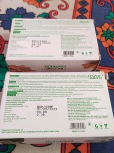 4 Organic Harvest  &amp; 3 Dove Soaps (each 125g)