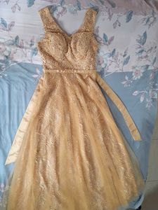 Gold Lace Gown