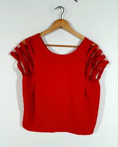 Beautiful Red Top- Vero moda