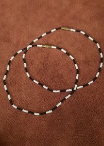 Beaded Anklets - Black & White