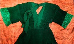 Emerald Green Pleated Top